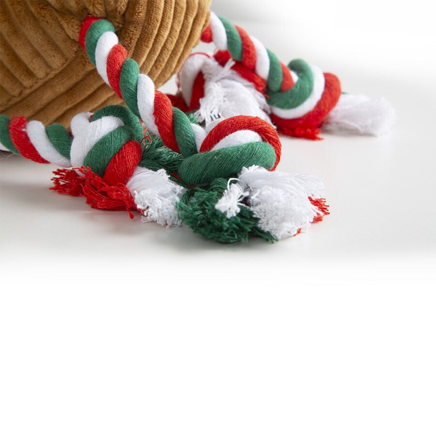 Guau Christmas Rena de Peluche con Corda para c&atilde;es, , large Imagem n&uacute;mero 2